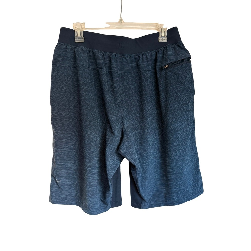 Lululemon Mens T.H.E. Short 9" Navy Blue Space Dye Athletic Training Shorts Sz L